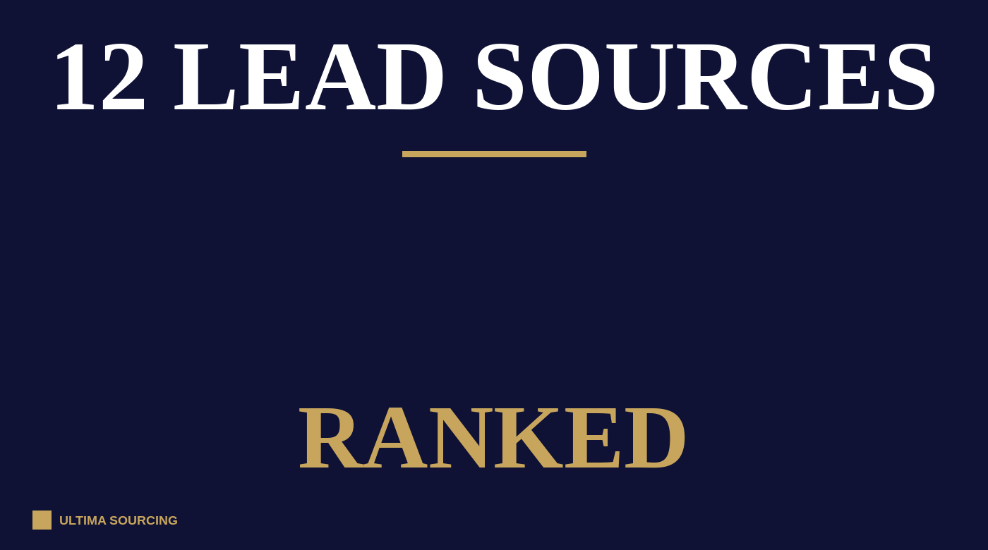 Video thumbnail: 12 Lead Sources for Financial Advisors ranked — the video version of this article, scoring every advisor lead source on seven dimensions of lead quality